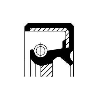Markenprodukt CORTECO 19037023B - Wellendichtring, Kurbelwelle