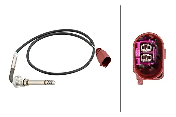 HELLA 6PT 358 181-651 - Sensor, Abgastemperatur Geprüft