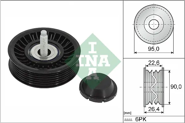 Direkt Vom Hersteller Schaeffler INA 532 0891 10 - Umlenk-/Führungsrolle, Keilrippenriemen
