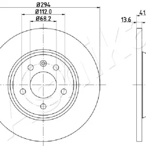 Angebot ASHIKA 61-00-0307 - Bremsscheibe