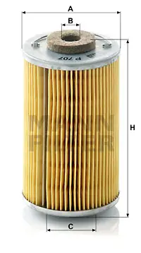 MANN-FILTER P 707 x - Kraftstofffilter Neue Ware