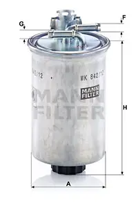 MANN-FILTER WK 842/12 x - Kraftstofffilter Ausverkauf
