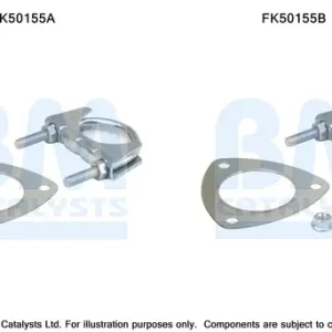 BM CATALYSTS FK50155 - Montagesatz, Abgasrohr Sichere Zahlung