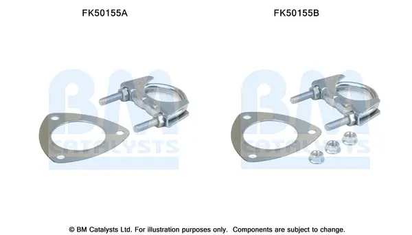 BM CATALYSTS FK50155 - Montagesatz, Abgasrohr Sichere Zahlung