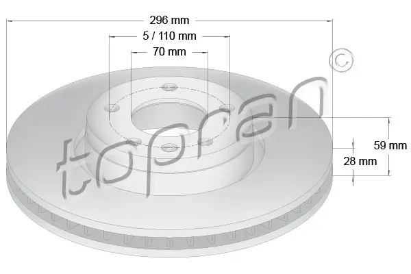 Sonderangebot TOPRAN 200 939 - Bremsscheibe