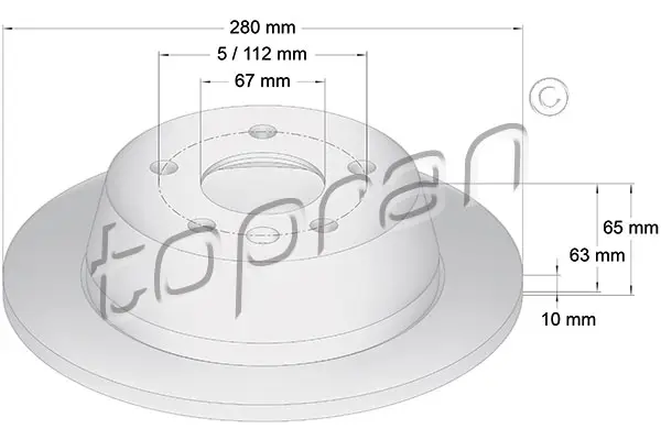 TOPRAN 400 865 - Bremsscheibe Preis Gesenkt
