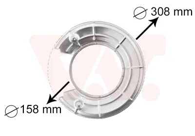 VAN WEZEL 3766373 - Spritzblech, Bremsscheibe Markenprodukt