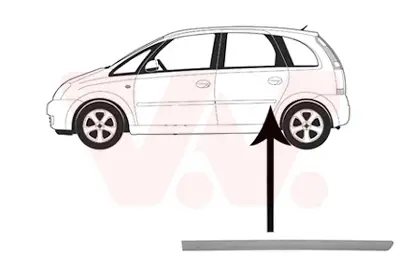 VAN WEZEL 3781425 - Zier-/Schutzleiste, Tür Meistverkauft