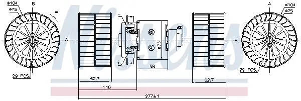 Jetzt Kaufen NISSENS 87189 - Innenraumgebläse