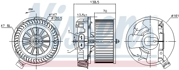Abverkauf NISSENS 87214 - Innenraumgebläse