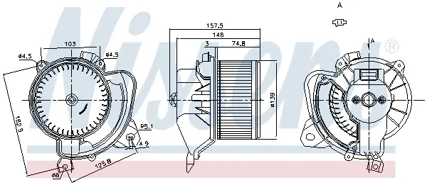 Super-Preis NISSENS 87243 - Innenraumgebläse