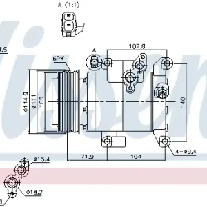 Geprüft NISSENS 890045 - Kompressor, Klimaanlage - ** FIRST FIT **