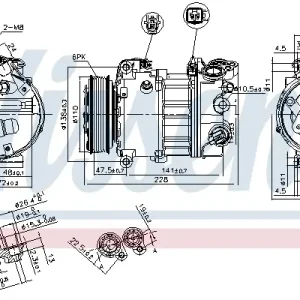 Neue Kollektion NISSENS 890124 - Kompressor, Klimaanlage - ** FIRST FIT **