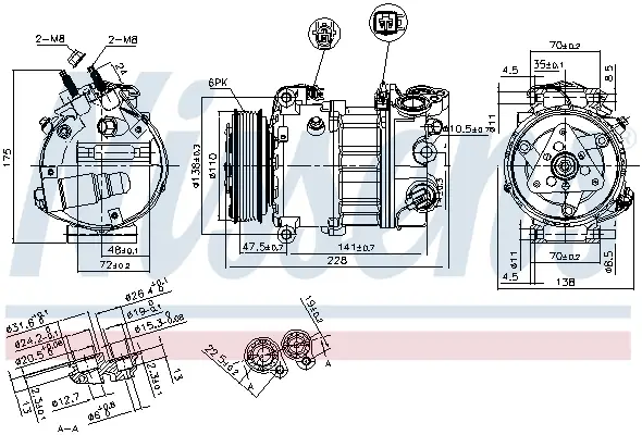 Neue Kollektion NISSENS 890124 - Kompressor, Klimaanlage - ** FIRST FIT **