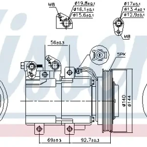 Top-Preis NISSENS 890182 - Kompressor, Klimaanlage - ** FIRST FIT **