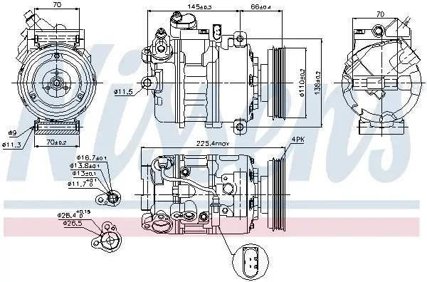 NISSENS 89023 - Kompressor, Klimaanlage - ** FIRST FIT ** Finale Aktion