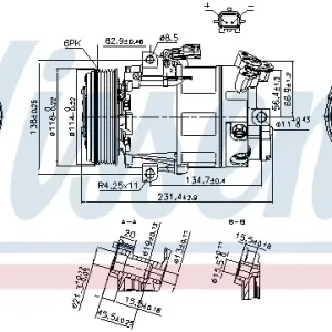 Sale NISSENS 890297 - Kompressor, Klimaanlage - ** FIRST FIT **