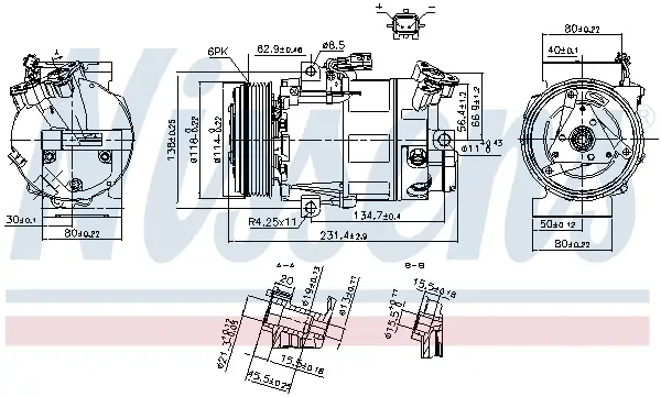 Sale NISSENS 890297 - Kompressor, Klimaanlage - ** FIRST FIT **