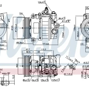 Letzte Chance NISSENS 890322 - Kompressor, Klimaanlage - ** FIRST FIT **