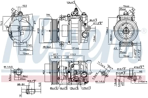 Letzte Chance NISSENS 890322 - Kompressor, Klimaanlage - ** FIRST FIT **