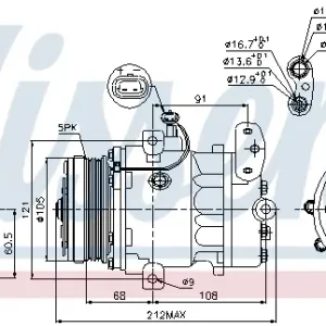 Garantierte Lieferung NISSENS 89037 - Kompressor, Klimaanlage - ** FIRST FIT **