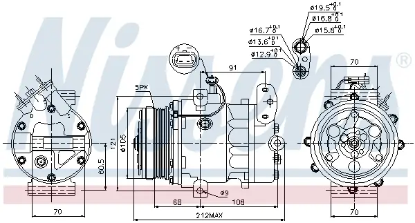 Garantierte Lieferung NISSENS 89037 - Kompressor, Klimaanlage - ** FIRST FIT **