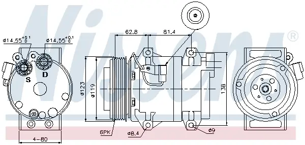 NISSENS 89070 - Kompressor, Klimaanlage - ** FIRST FIT ** Online Kaufen