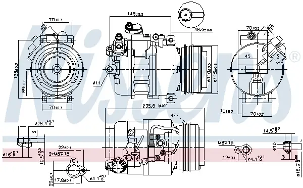 NISSENS 89080 - Kompressor, Klimaanlage - ** FIRST FIT ** Online Kaufen