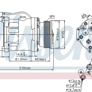 Online Kaufen NISSENS 89088 - Kompressor, Klimaanlage - ** FIRST FIT **