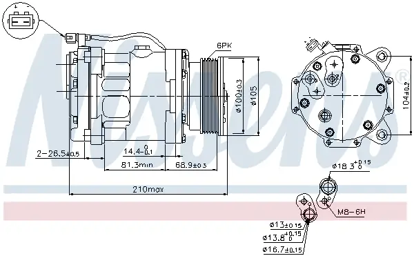 Online Kaufen NISSENS 89088 - Kompressor, Klimaanlage - ** FIRST FIT **