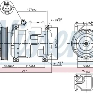 Bestpreis NISSENS 89097 - Kompressor, Klimaanlage - ** FIRST FIT **