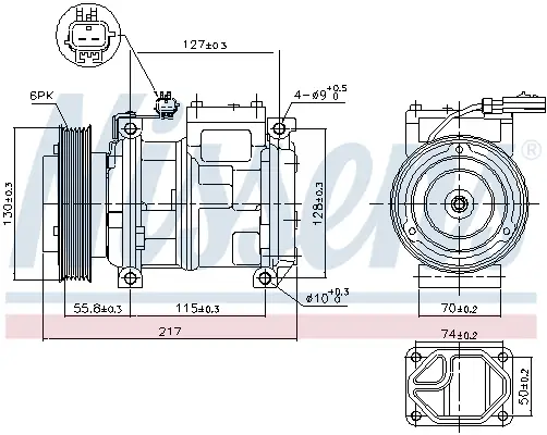 Bestpreis NISSENS 89097 - Kompressor, Klimaanlage - ** FIRST FIT **