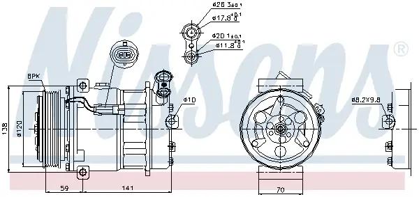 Top-Preis NISSENS 89124 - Kompressor, Klimaanlage - ** FIRST FIT **