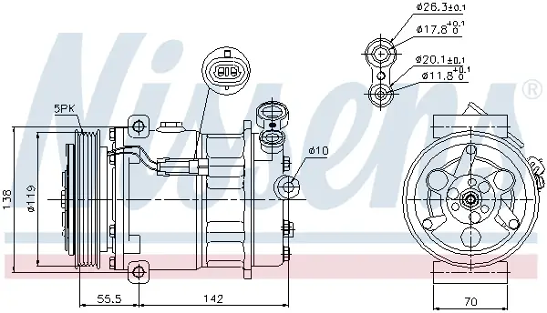 NISSENS 89157 - Kompressor, Klimaanlage - ** FIRST FIT ** Preisreduziert