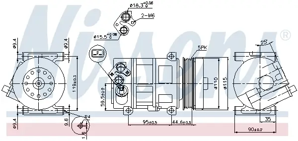 NISSENS 89202 - Kompressor, Klimaanlage - ** FIRST FIT ** Sichere Zahlung
