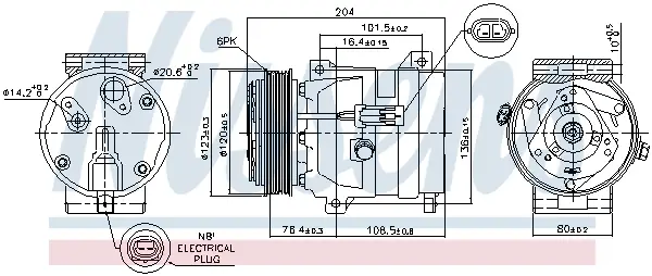 Sonderaktion NISSENS 89217 - Kompressor, Klimaanlage - ** FIRST FIT **