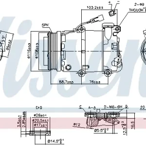 Geprüft NISSENS 89234 - Kompressor, Klimaanlage - ** FIRST FIT **