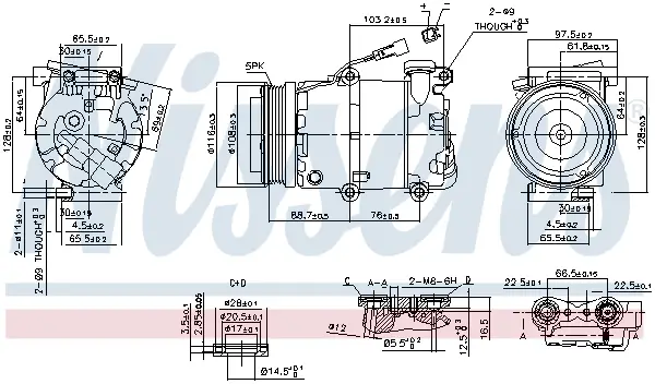 Geprüft NISSENS 89234 - Kompressor, Klimaanlage - ** FIRST FIT **