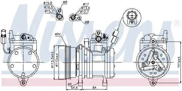 Top-Preis NISSENS 89255 - Kompressor, Klimaanlage - ** FIRST FIT **