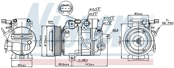Expressversand NISSENS 89304 - Kompressor, Klimaanlage - ** FIRST FIT **