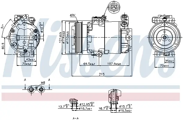 NISSENS 89333 - Kompressor, Klimaanlage - ** FIRST FIT ** Abverkauf