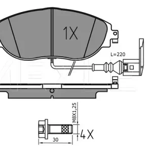 Zertifiziert MEYLE 025 251 1720/PD - Bremsbelagsatz, Scheibenbremse - MEYLE-PD Advanced performance and design.
