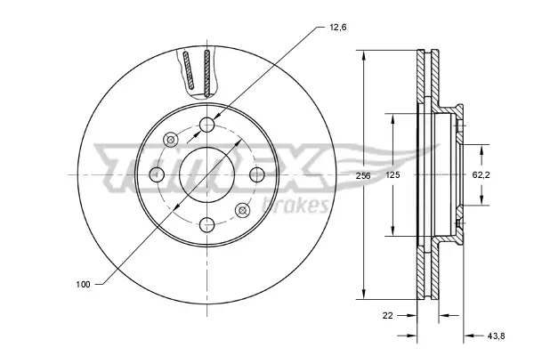 TOMEX Brakes TX 73-29 - Bremsscheibe Billig