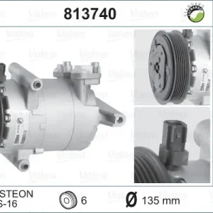 Billig VALEO 813740 - Kompressor, Klimaanlage - VALEO RE-GEN REMANUFACTURED