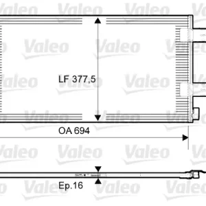 VALEO 814003 - Kondensator, Klimaanlage Highlight