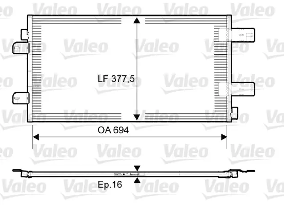 VALEO 814003 - Kondensator, Klimaanlage Highlight