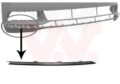 VAN WEZEL 5742582 - Zier-/Schutzleiste, Stoßfänger Mega-Angebot