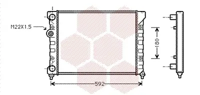 VAN WEZEL 58002029 - Kühler, Motorkühlung Markenware