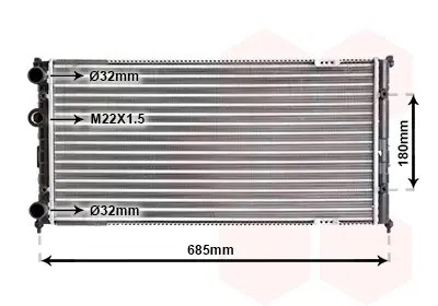Günstig VAN WEZEL 58002192 - Kühler, Motorkühlung
