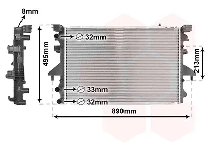 Must-Have VAN WEZEL 58002230 - Kühler, Motorkühlung